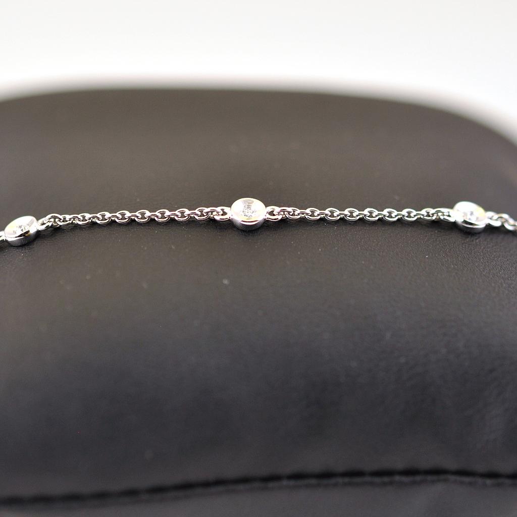 Bracelet WG 750 3 Brill. 0.06 ct. G-vs (008206.01.001)